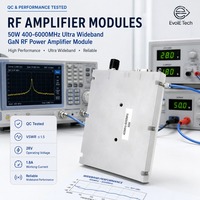 Module amplificateur de puissance RF linéaire GaN ultra large bande EvolE Tech EVOL-305 50W 400-6000MHz DC28V avec contrôle DB et sortie SMA-KFD faible