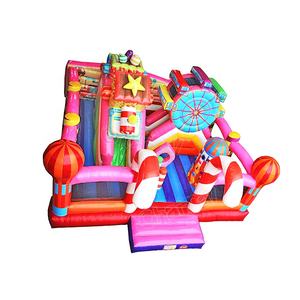 Château <span class=keywords><strong>gonflable</strong></span> commercial pour <span class=keywords><strong>fête</strong></span> <span class=keywords><strong>foraine</strong></span>, club de nuit, jeu de société de football, toboggan aquatique, usage humide et sec, avec aire de saut - Product Image 1