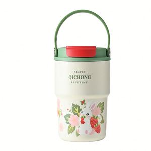 New Classic Double-Walled Stainless Steel Vacuum Thermos Coffee <b>Cup</b> <b>Ceramic</b> Liner Cold Resistant Back School Portable for - Product Image 1