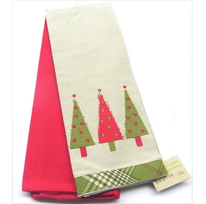 Paños de Cocina Navideños de Algodón, Suaves, Absorbentes y Duraderos, para Decoración Festiva de Cocina, Repostería y Cocina - Product Image 1