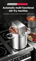 Mélangeur Alimentaire Électrique Commercial Automatique 52L pour Huile, Poivre, Piment, Tomate, Sucre, Sauce, Confiture, Soupe, et Machine de Cuisson pour Mijoter et Mélanger