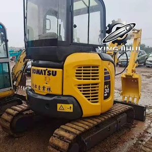 Excavatrice Komatsu 30-3 d'occasion, marque japonaise d'origine, 3 tonnes, petite excavatrice sur chenilles en caoutchouc, mini-excavatrices. - Product Image 4