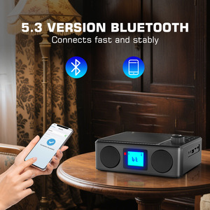 Smart Multi Format Portable <b>CD</b> <b>Player</b> With Dual Speakers For Home <b>Car</b> Use USB FM Support LCD Display ABS Material Retro Design - Product Image 3
