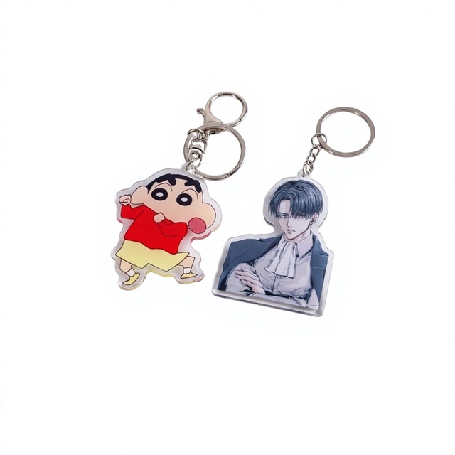 Factory Plastic Crafts Custom Acrylic Keychain Promotional Business Gift Acrylic Charm Cute Design Mini Anime Acrylic Keychain