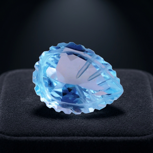 Topacio Azul Cielo Natural, Gemas Sueltas Facetadas en Forma de Pera, Certificadas por Terceros, Venta al por Mayor, Gopika Exports, Joyería Fina - Product Image 3