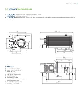 <span class=keywords><strong>Pompe</strong></span> à <span class=keywords><strong>vide</strong></span> <span class=keywords><strong>BECKER</strong></span> série U, U 5.101, pompes à <span class=keywords><strong>vide</strong></span> rotatives à palettes lubrifiées à l'huile, 3,5 CV, 71 SCFM - Product Image 5