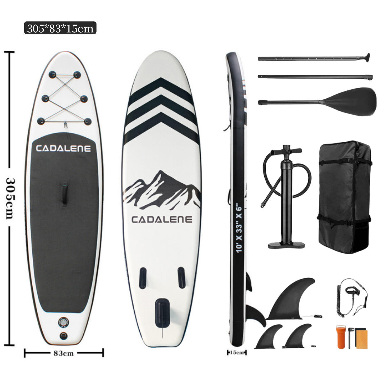 305*83*15cm (version Monténégro)