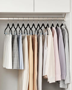 Бархатные вешалки для брюк с регулируемыми зажимами, Нескользящие вешалки для юбки - Product Image 6