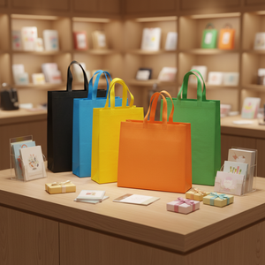 Hot Selling Custom Eco-friendly Tote Bags Recyclable and Reusable Non-Woven Fabric Shopping Bags with Logo for Clothing