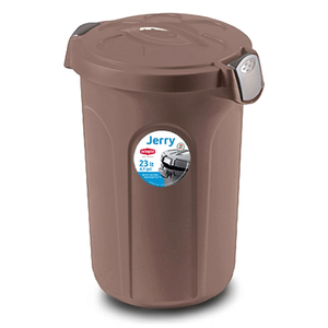 Bidoncino (23Lt) coperchio a clip JERRY <b>Tortora</b> 70325 - Product Image 3