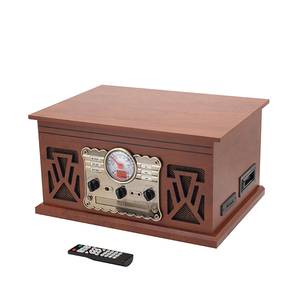 Giradischi Classico All-in-one in Legno Massello 2026 Hot Sale con Lettore CD, USB, SD, Cassetta, Radio e Ingresso BT - Product Image 4