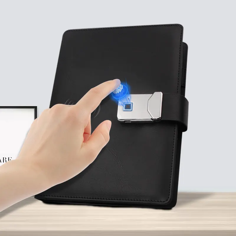 Lork parmak izi kilidi günlüğü dizüstü 8000mAh USB Flash sürücü A5Powerbank dijital gündem planlayıcısı