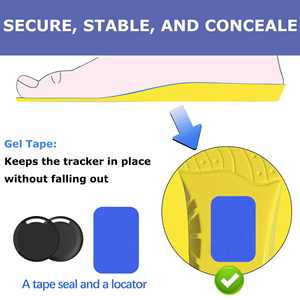 Caché Airtag Semelle Anti Perdu Pied Soutien Doux Coussin Chaussure Insert Titulaire pour Enfant Sécurité Protection des Personnes Âgées Suivi Intelligent - Product Image 3