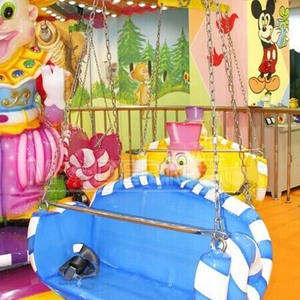 เครื่องเล่นเก้าอี้บิน 12 ที่นั่ง สำหรับใช้ในร่ม/กลางแจ้ง โครงสร้างไฟเบอร์กลาสและเหล็ก เหมาะสำหรับใช้ในห้างสรรพสินค้า - Product Image 5