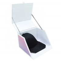 Boîte d'emballage personnalisée pour chapeau pliable, boîte de présentation de luxe pour casquette, fermeture magnétique, rangement personnalisé pour casquette de baseball