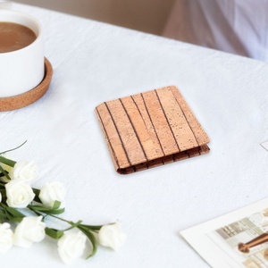 Boshiho Fashion New Design Vegan Card Holder Rfid Blocking <b>Small</b> Bifold Men <b>Purse</b> Slim Mens Wallets Cork Wood Wallet Sustainable - Product Image 6