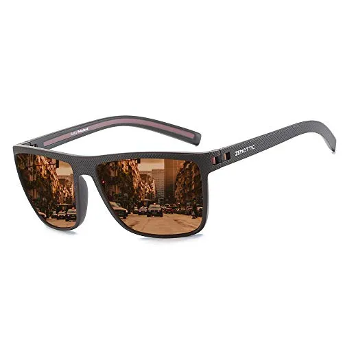 Hot Sale Retro Polarized Sunglasses Shade for Men Lightweight TR90 Frame Uv400 Protection Square Sun Glasses 2023 Trend