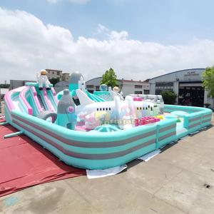 บ้านลมธีมอวกาศ PVC สำหรับเด็กเล่นในร่มและกลางแจ้ง ใช้ในเชิงพาณิชย์ รองรับผู้เล่นหลายคน - Product Image 3