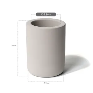 New Product Wholesale Diatomite Fast Dry Toothbrush Stand Eco-friendly Ceramic Absorbent Toothbrush Holder For Bathroom