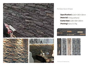 Moderne Grote Villa Buitenmuurpaneel Lichtgewicht Polyurethaan Faux Paddestoel Steen Huid <span class=keywords><strong>Wpc</strong></span> Waterdicht Vuurvast Voor Appartement - Product Image 2