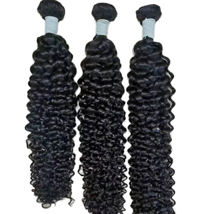 Paquets <span class=keywords><strong>de</strong></span> cheveux alignés avec des cuticules bouclées crépues 100% cheveux humains, tissage <span class=keywords><strong>de</strong></span> cheveux frisés <span class=keywords><strong>afro</strong></span> vierges non traités à double tirage - Product Image 1