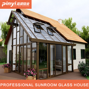 Cabinas exteriores de aluminio prefabricadas, casa de jardín con <span class=keywords><strong>ventanas</strong></span> de <span class=keywords><strong>techo</strong></span> - Product Image 4