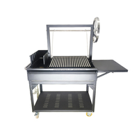 Argentine Grill Santa Maria Grill pour Backyard 40 ''Couleur Noire