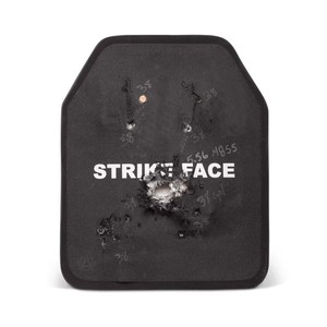 Plaque balistique tactique personnalisée 10*12 en céramique PE Aramid III/IV, panneau de protection en céramique LevI 4, face de frappe - Product Image 3