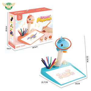 二合一多功能绘图投影仪桌，带折腾环轨迹和儿童绘图投影仪玩具 - Product Image 6