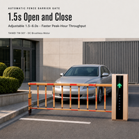 Barrière de portail à bras droit à levage rapide Taiwei TW-703, moteur sans balais, protection IP44, communication RS485, évitement des collisions