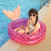 Nouvelle piscine gonflable pour bébés, idéale pour le bain, les jeux aquatiques sur le thème des sirènes et les parcs aquatiques