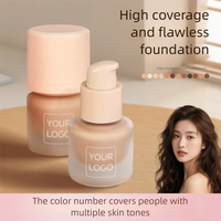 Nouveau correcteur de maquillage professionnel pour le visage de haute qualité fond de teint liquide cosmétique de marque privée et teinte de peau