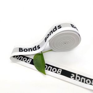 Bande élastique souple en jacquard imprimé de 32 mm de large pour hommes et femmes, en nylon et élasthanne, pour soutien-gorge de sport, sous-vêtements et accessoires, modèle de ceinture élastique - Product Image 5