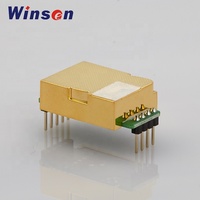 Modul Sensor Gas CO2 Inframerah NDIR Winsen MH-Z19C Sensitivitas Tinggi 0~10000ppm 5V DC TTL UART Output Daya Tahan 10 Tahun Temperatur
