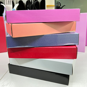 Custom Printed Personalised Ecommerce Corrugated Paper Boxes, Holographic Pink Shipping Mailer Packaging Boxes With Logo