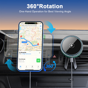 Cargador Inalámbrico Magnético 2 en 1 de 15W Mejorado para Automóvil, Cargador Inalámbrico para Relojes Inteligentes para Rejillas de Ventilación de Automóviles - Product Image 3