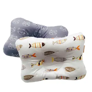 Воздухопроницаемая детская подушка для сна с объемной сеткой, подушка с эффектом памяти, мягкая хлопковая детская подушка