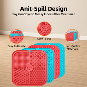 व्यक्तिगत कस्टम लोगो सिलिकॉन प्लेटो पैरा mascotas धीमी फीडर खाद्य पालतू कुत्ते चाटना चटाई - Product Image 3