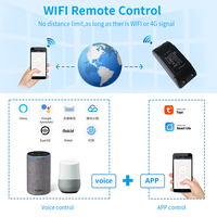 Interrupteur mural intelligent WiFi SIXWGH, commande vocale, compatible Alexa et Google Assistant, minuterie, compte à rebours, surveillance de la consommation d'énergie, mémoire des paramètres.
