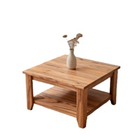 Table basse en bois massif fabriquée à la main par une usine professionnelle, design personnalisé