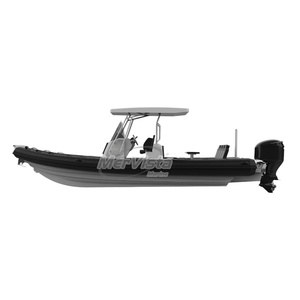 Luxury 26ft Sport RIB 800 Aluminum Deep V Hull Inflatable Boat With Motor for Ocean Waters <b>Surfing</b> Orca Rib Boat - Product Image 2