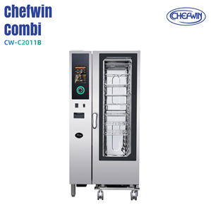 Four combiné commercial 20 plateaux avec chaudière, à vapeur, barbecue, électrique, en acier inoxydable, haute efficacité pour hôtels et restaurants - Product Image 1