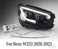 Tube acrylique DRL pour Mercedes-Benz GLC W253 MULTIBEAM, plaque guide de lumière pour phare de voiture, module d'éclairage diurne, mise à niveau
