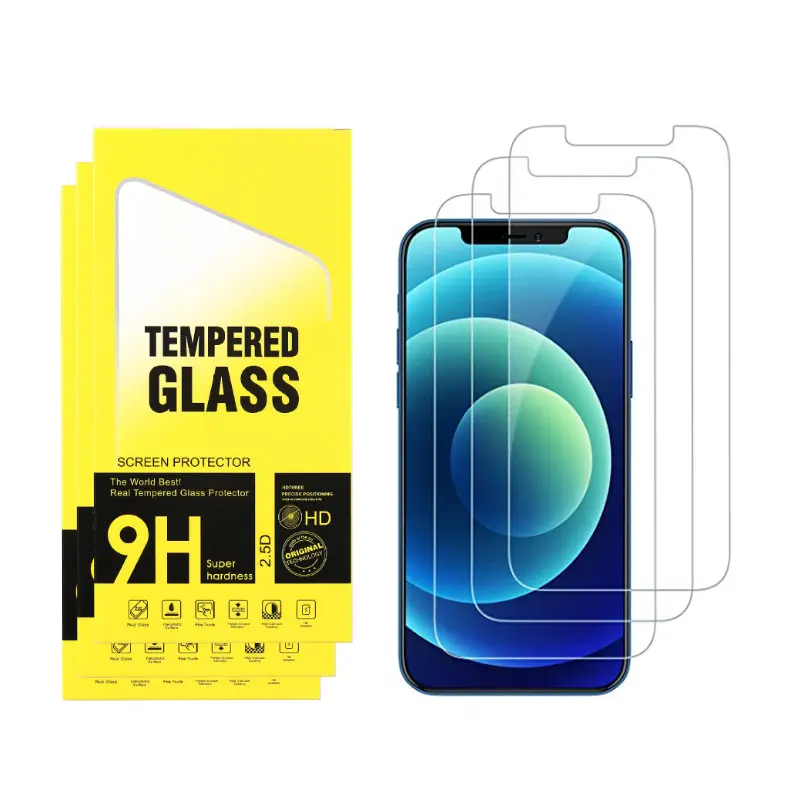 Protetor de tela do telefone para 13 14 15 Pro Plus vidro temperado