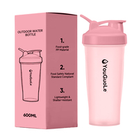 Botella Deportiva Ecológica de Plástico con Logotipo Personalizado para Adultos, 600 ml, a Prueba de Fugas, para Beber Directamente, Regalos Promocionales