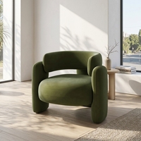 Fauteuil de salon moderne en tissu, mobilier de loisirs design pour la maison, la chambre ou l'appartement
