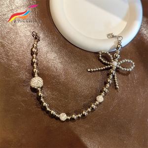 Décorations de chaussures en fausse chaussure, chaîne de lacets en perles et strass, décorations de chaussures pour baskets - Product Image 5