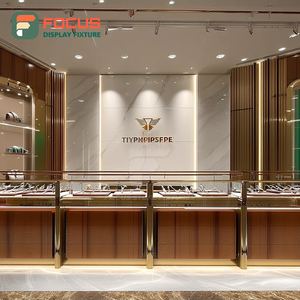 Luxury Custom Jewelry Display Cabinet Manufacturer Tempered Glass Panel Commercial Store Showcase Cabinet - Product Image 4