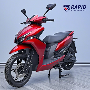Motocicletas eléctricas de 1500W para adultos Potente moto de carreras con faros redondos dobles 80 km/h Velocidad máxima 1500W Potencia - Product Image 3