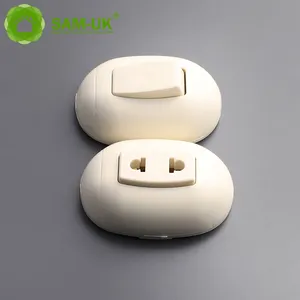 EU padrão 80mm elétrico ultra fino toggle luz antiqu parede painel interruptor 250v universal cinza